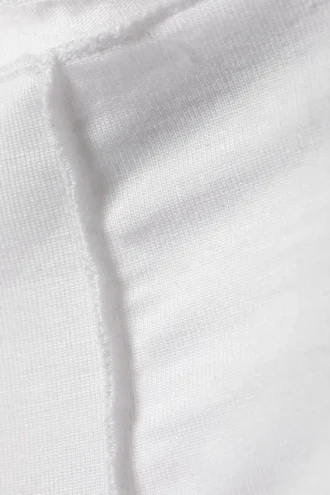 Top suave con cuello alto – Blanco