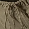 Top tipo corsé de sarga con volantes – Verde caqui Top tipo corsé de sarga con volantes – Verde caqui