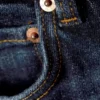 Vaqueros acampanados ajustados de talle bajo Flame – Azul Vein – Azul oscuro