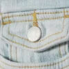 Vaqueros acampanados de cintura baja Cheri – Azul cielo – Azul claro