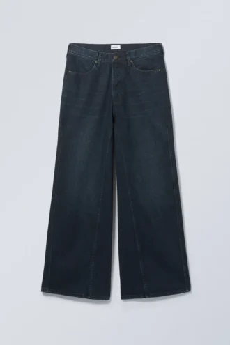 Vaqueros anchos de corte holgado y cintura regular – Blue Layer