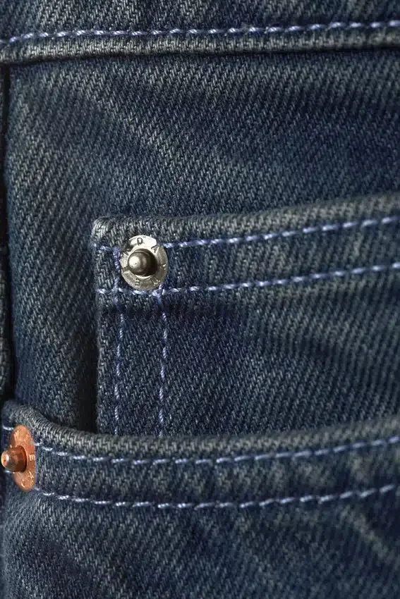 Vaqueros anchos de talle medio Paz – Azul Ajax – Azul oscuro Vaqueros anchos de talle medio Paz – Azul Ajax – Azul oscuro