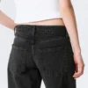 Vaqueros anchos de talle medio Paz – Paloma Black – Negro Vaqueros anchos de talle medio Paz – Paloma Black – Negro