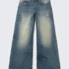 Vaqueros anchos holgados de cintura regular Poser – Azul cañón – Azul oscuro | Cheap Monday GB Vaqueros anchos holgados de cintura regular Poser – Azul cañón – Azul oscuro | Cheap Monday GB