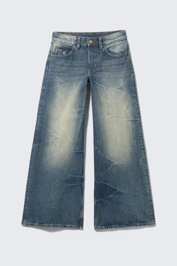 Vaqueros anchos holgados de cintura regular Poser – Azul cañón – Azul oscuro | Cheap Monday GB Vaqueros anchos holgados de cintura regular Poser – Azul cañón – Azul oscuro | Cheap Monday GB