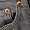 Vaqueros anchos holgados de talle medio Rail – Gris brumoso – Gris claro
