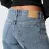 Vaqueros anchos y holgados de talle bajo – Blue One – Azul medio Vaqueros anchos y holgados de talle bajo – Blue One – Azul medio
