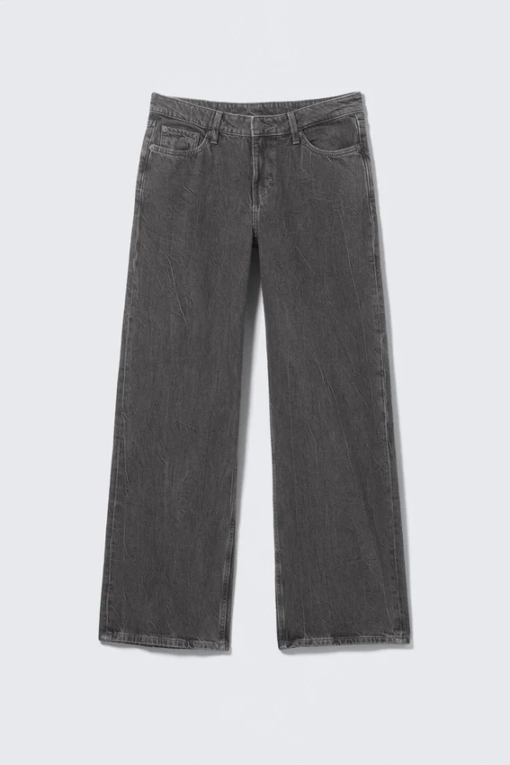 Vaqueros anchos y holgados de talle bajo – Risso Black – Negro Vaqueros anchos y holgados de talle bajo – Risso Black – Negro