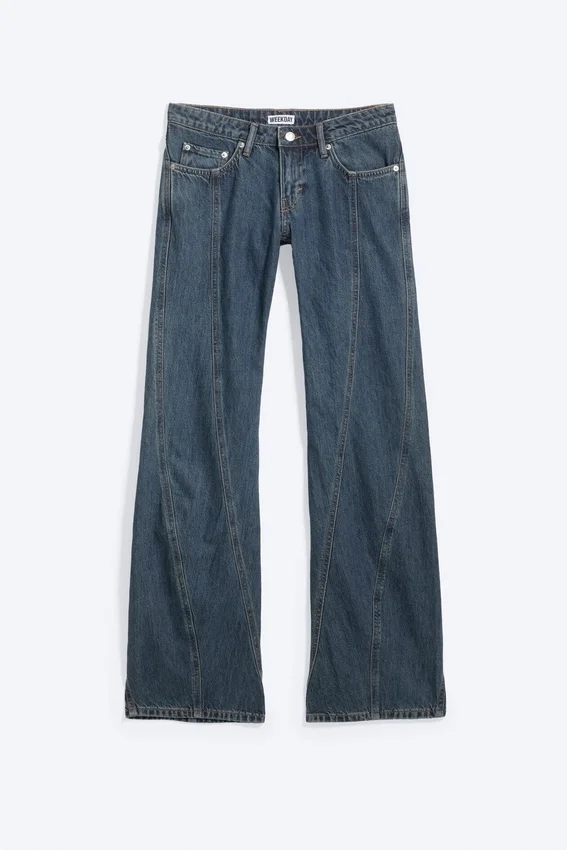 Vaqueros Arrow de talle bajo, corte recto y efecto retorcido – Azul Citizen – Azul oscuro Vaqueros Arrow de talle bajo, corte recto y efecto retorcido – Azul Citizen – Azul oscuro