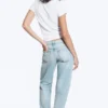 Vaqueros Arrow de talle bajo, corte recto y regular – Aeon Blue – Azul claro