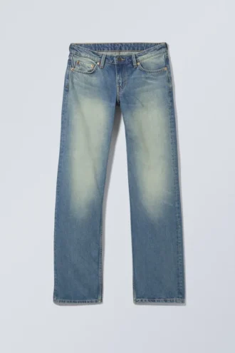 Vaqueros Arrow de talle bajo, corte recto y regular – Azul Jackpot – Azul medio Vaqueros Arrow de talle bajo, corte recto y regular – Azul Jackpot – Azul medio