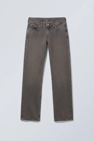 Vaqueros Arrow de talle bajo, corte recto y regular – Gris arcilla – Gris Vaqueros Arrow de talle bajo, corte recto y regular – Gris arcilla – Gris
