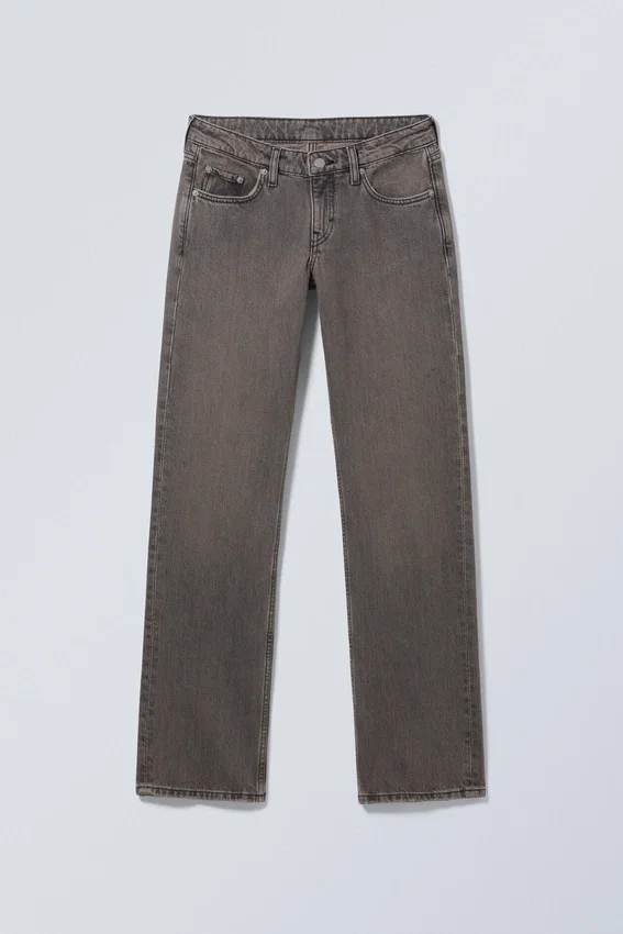 Vaqueros Arrow de talle bajo, corte recto y regular – Gris arcilla – Gris Vaqueros Arrow de talle bajo, corte recto y regular – Gris arcilla – Gris