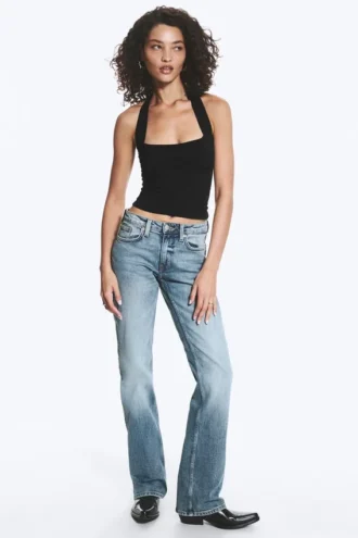Vaqueros bootcut ajustados de talle medio Tension – Azul Kimberley – Azul medio Vaqueros bootcut ajustados de talle medio Tension – Azul Kimberley – Azul medio
