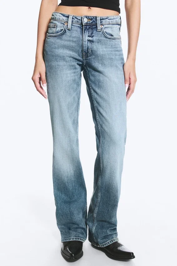 Vaqueros bootcut ajustados de talle medio Tension – Azul Kimberley – Azul medio Vaqueros bootcut ajustados de talle medio Tension – Azul Kimberley – Azul medio
