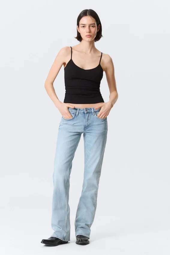 Vaqueros bootcut ajustados de talle medio Tension – Dream Blue – Azul claro Vaqueros bootcut ajustados de talle medio Tension – Dream Blue – Azul claro