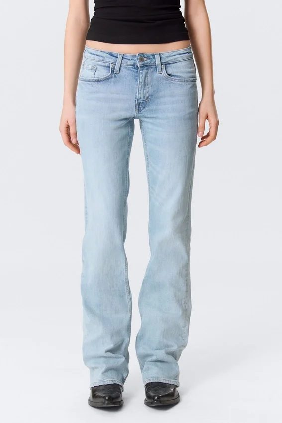 Vaqueros bootcut ajustados de talle medio Tension – Dream Blue – Azul claro Vaqueros bootcut ajustados de talle medio Tension – Dream Blue – Azul claro