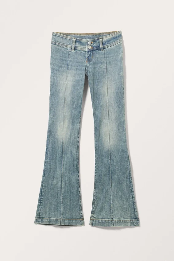 Vaqueros bootcut de talle bajo Nicole – Azul Vaqueros bootcut de talle bajo Nicole – Azul