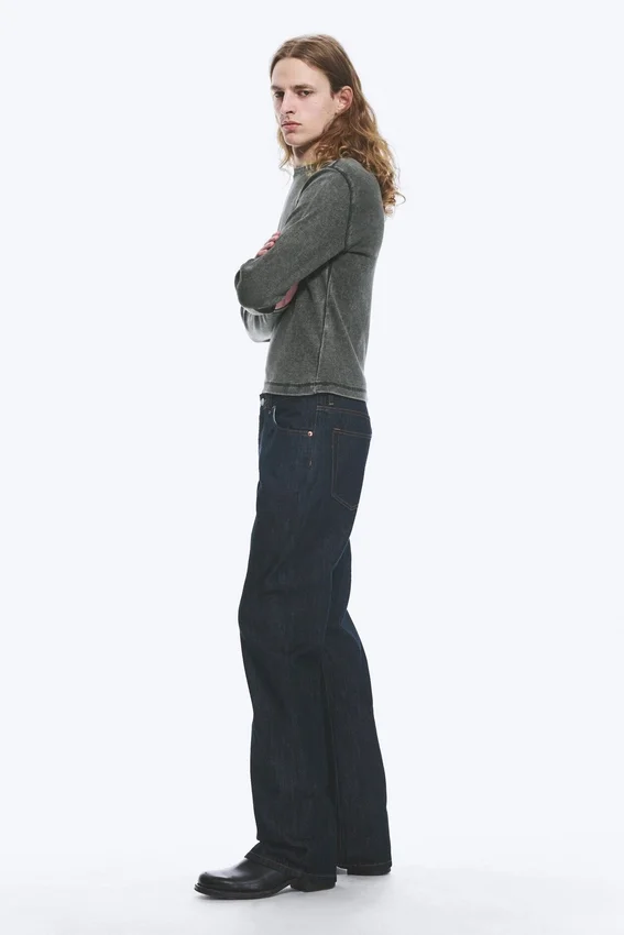 Vaqueros Bootcut de talle medio y corte holgado Mercury – Blue Rinse – Azul oscuro Vaqueros Bootcut de talle medio y corte holgado Mercury – Blue Rinse – Azul oscuro