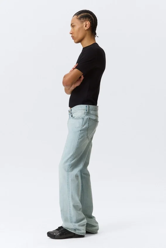 Vaqueros Bootcut holgados de talle medio Mercury – Azul fantasma – Azul claro Vaqueros Bootcut holgados de talle medio Mercury – Azul fantasma – Azul claro