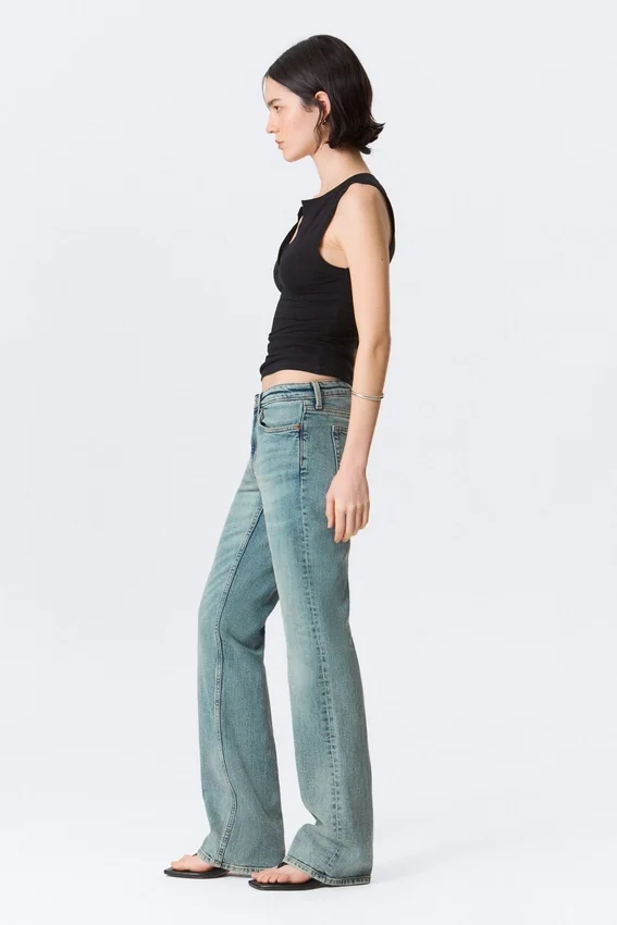 Vaqueros Bootcut Slim de talle medio Tension – Azul Perseo – Azul medio Vaqueros Bootcut Slim de talle medio Tension – Azul Perseo – Azul medio