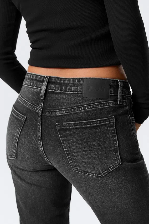 Vaqueros Bootcut Slim de talle medio Tension – Paloma Black – Negro Vaqueros Bootcut Slim de talle medio Tension – Paloma Black – Negro
