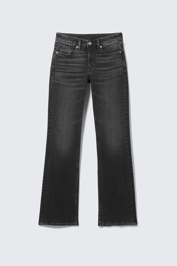 Vaqueros Bootcut Slim de talle medio Tension – Paloma Black – Negro Vaqueros Bootcut Slim de talle medio Tension – Paloma Black – Negro