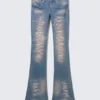 Vaqueros Booty Bei de talle bajo, ajustados y acampanados – Azul ángel – Azul medio | Cheap Monday Gb Vaqueros Booty Bei de talle bajo, ajustados y acampanados – Azul ángel – Azul medio | Cheap Monday Gb