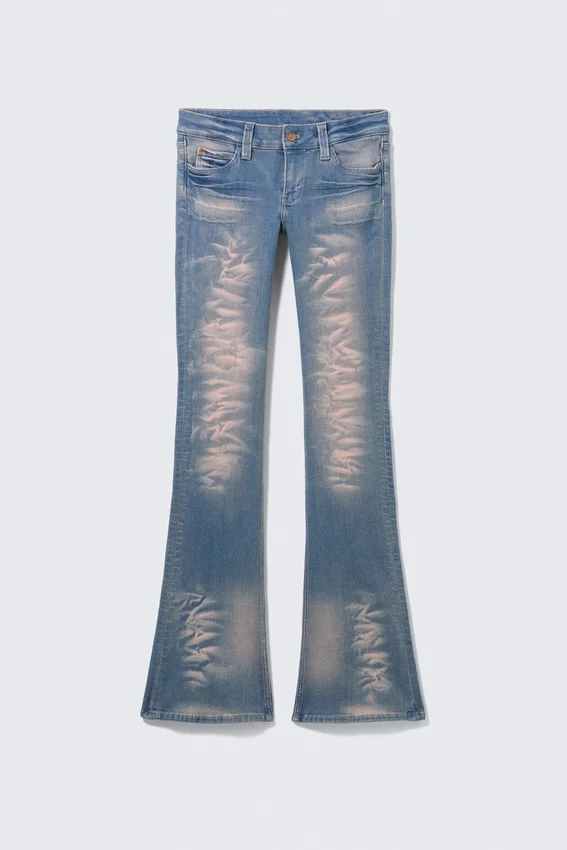 Vaqueros Booty Bei de talle bajo, ajustados y acampanados – Azul ángel – Azul medio | Cheap Monday Gb Vaqueros Booty Bei de talle bajo, ajustados y acampanados – Azul ángel – Azul medio | Cheap Monday Gb