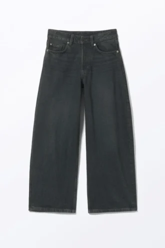 Vaqueros de cintura baja y pierna holgada Peggy – Smokey Blue