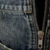 Vaqueros de pierna recta con cremallera – Azul medio – Azul medio Vaqueros de pierna recta con cremallera – Azul medio – Azul medio