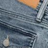 Vaqueros de talle bajo, corte ajustado y pernera acampanada – Azul fresco – Azul medio