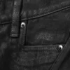 Vaqueros de talle bajo, corte ajustado y pernera acampanada Nova Twist – Recubrimiento negro – Negro
