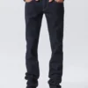 Vaqueros de talle bajo y corte ajustado – Blue Rinse – Azul oscuro Vaqueros de talle bajo y corte ajustado – Blue Rinse – Azul oscuro