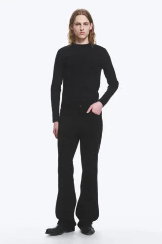 Vaqueros de talle medio y corte acampanado holgado Mercury – Lavado negro – Negro Vaqueros de talle medio y corte acampanado holgado Mercury – Lavado negro – Negro