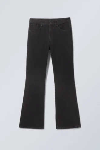 Vaqueros de talle medio y corte acampanado holgado Mercury – Lavado negro – Negro Vaqueros de talle medio y corte acampanado holgado Mercury – Lavado negro – Negro