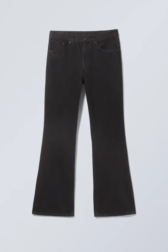 Vaqueros de talle medio y corte acampanado holgado Mercury – Lavado negro – Negro Vaqueros de talle medio y corte acampanado holgado Mercury – Lavado negro – Negro