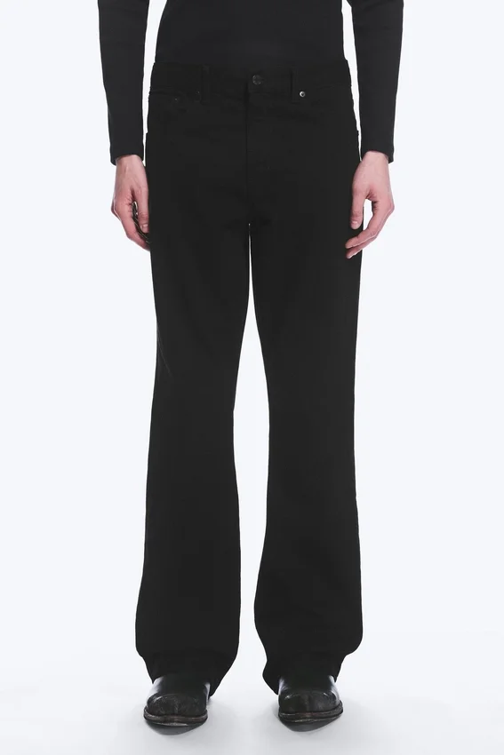 Vaqueros de talle medio y corte acampanado holgado Mercury – Lavado negro – Negro Vaqueros de talle medio y corte acampanado holgado Mercury – Lavado negro – Negro