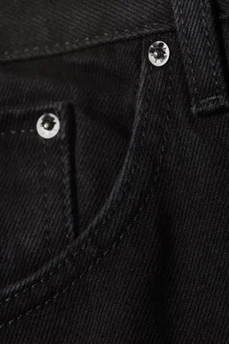 Vaqueros de talle medio y corte acampanado holgado Mercury – Lavado negro – Negro Vaqueros de talle medio y corte acampanado holgado Mercury – Lavado negro – Negro