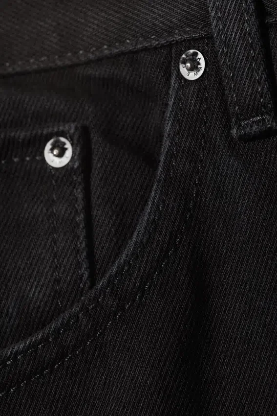 Vaqueros de talle medio y corte acampanado holgado Mercury – Lavado negro – Negro Vaqueros de talle medio y corte acampanado holgado Mercury – Lavado negro – Negro