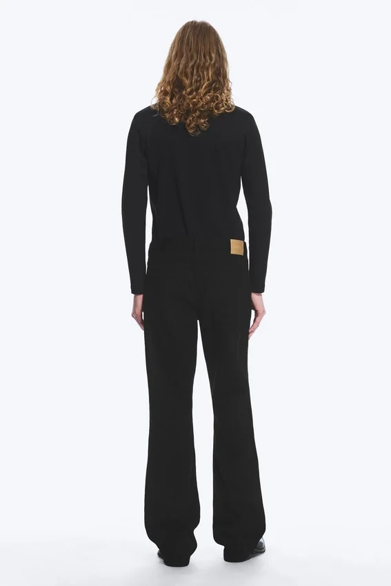 Vaqueros de talle medio y corte acampanado holgado Mercury – Lavado negro – Negro Vaqueros de talle medio y corte acampanado holgado Mercury – Lavado negro – Negro