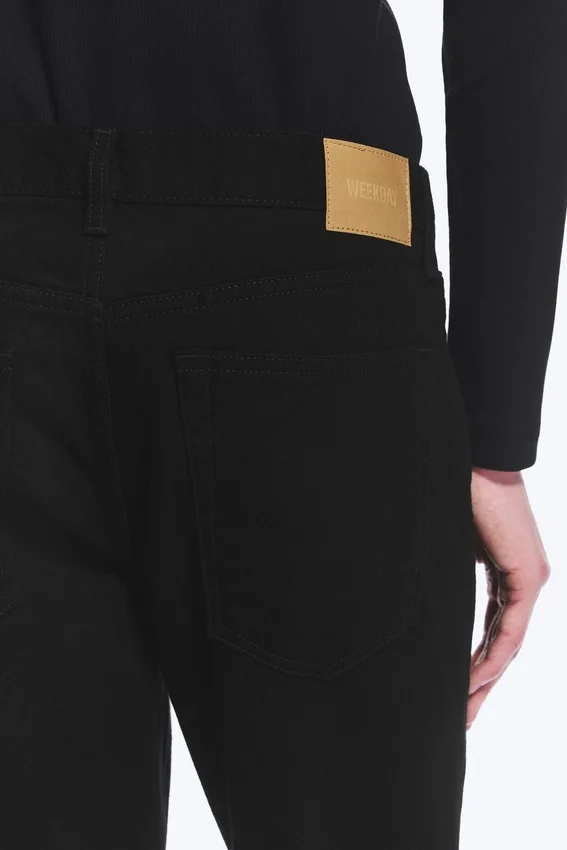 Vaqueros de talle medio y corte acampanado holgado Mercury – Lavado negro – Negro Vaqueros de talle medio y corte acampanado holgado Mercury – Lavado negro – Negro