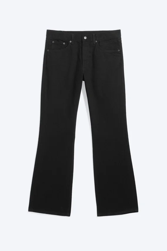 Vaqueros de talle medio y corte acampanado holgado Mercury – Lavado negro – Negro Vaqueros de talle medio y corte acampanado holgado Mercury – Lavado negro – Negro
