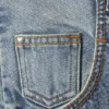 Vaqueros de trabajo de corte Barrel con cintura redondeada – Azul Hypnos – Azul medio
