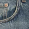 Vaqueros Drift de talle bajo y corte holgado – Azul medio – Azul medio
