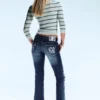 Vaqueros Fancy Booty Bei de talle bajo, corte ajustado y acampanado – Azul mármol – Azul oscuro | Cheap Monday Gb Vaqueros Fancy Booty Bei de talle bajo, corte ajustado y acampanado – Azul mármol – Azul oscuro | Cheap Monday Gb