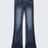 Vaqueros Fancy Booty Bei de talle bajo, corte ajustado y acampanado – Azul mármol – Azul oscuro | Cheap Monday Gb Vaqueros Fancy Booty Bei de talle bajo, corte ajustado y acampanado – Azul mármol – Azul oscuro | Cheap Monday Gb
