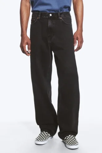 Vaqueros Galaxy de talle medio, corte recto y holgado – Tuned Black – Negro Vaqueros Galaxy de talle medio, corte recto y holgado – Tuned Black – Negro
