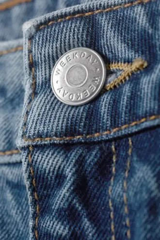 Vaqueros holgados de cintura alta «Mom Jeans» – Azul Harper