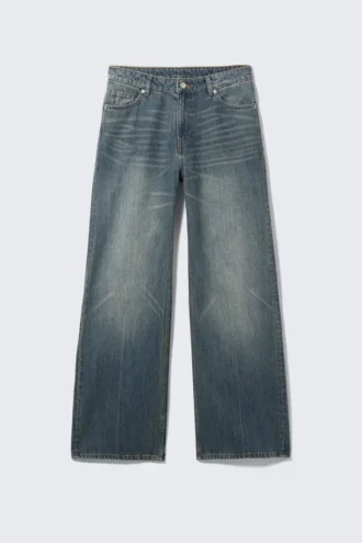 Vaqueros holgados de cintura baja Naoki – Azul Nikki